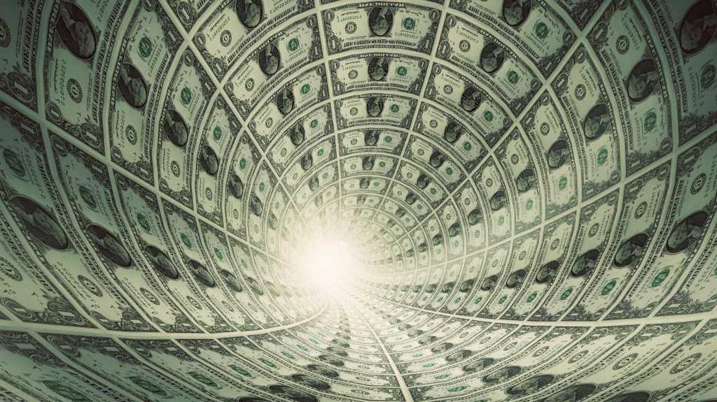 Geld Money Dollar Tunnel