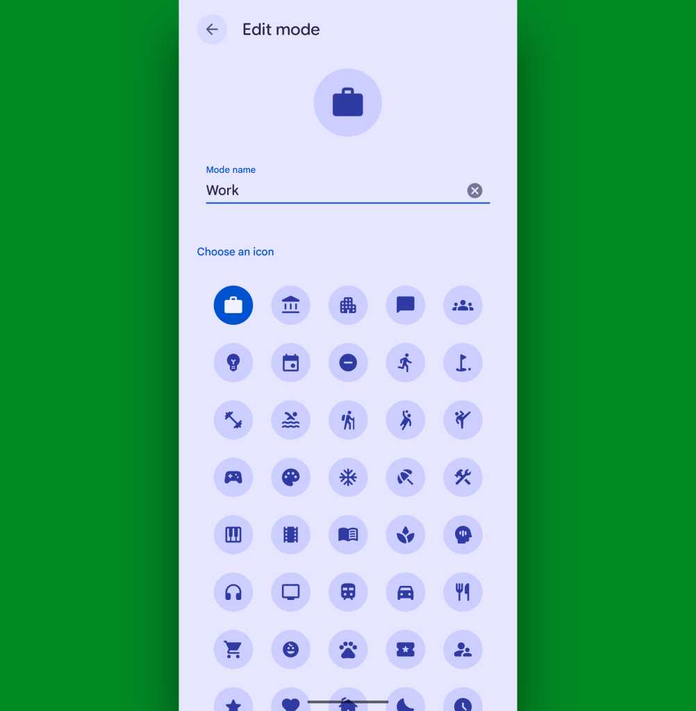 Android Modes: Create mode
